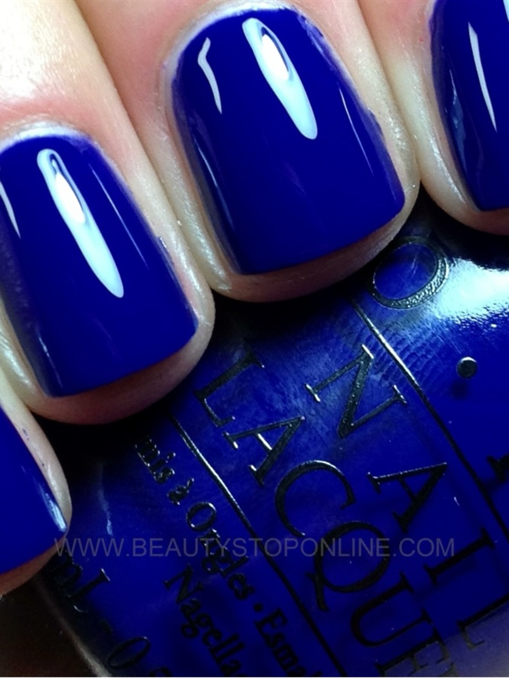 OPI “Eurso Euro” Vibrant Cobalt Blue Nail Polish Lacquer